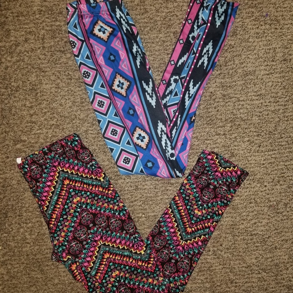 2 leggings boho